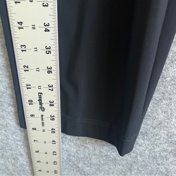 ELEMENTE CLEMENTE Side Zip Flat Front Pants Polyester Spandex Black Size 2 US 8 - Picture 10 of 12